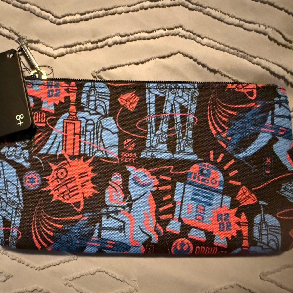 Loungefly Star Wars Empire Nylon Pouch - Blue and Red, NWT